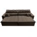 Sofá Retrátil e Reclinável 2,02m Luxos Cama inBox Velusoft Café