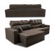 Sofá Retrátil e Reclinável 2,02m Luxos Cama inBox Velusoft Café