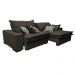 Sofá Retrátil e Reclinável 2,12m com Molas Ensacadas Cama Inbox Supreme Tecido Suede Velusoft Café