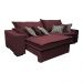 Sofá Retrátil e Reclinável 2,12m com Molas Ensacadas Cama Inbox Supreme Tecido Suede Velusoft Vinho