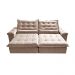Sofá Retrátil e Reclinável 2,15m Cama inBox Big Fresh com SoftGel D40 Velupluma Bege
