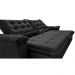 Sofá Retrátil e Reclinável 2,15m Cama inBox Big Fresh com SoftGel D40 Velupluma Preto
