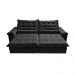 Sofá Retrátil e Reclinável 2,15m Cama inBox Big Fresh com SoftGel D40 Velupluma Preto