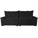 Sofá Retrátil e Reclinável 2,15m Cama inBox Big Fresh com SoftGel D40 Velupluma Preto