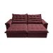Sofá Retrátil e Reclinável 2,15m Cama inBox Big Fresh com SoftGel D40 Velupluma Vinho
