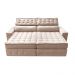 Sofá Retrátil e Reclinável 2,15m Cama inBox Big Puffer com SoftGel D40 Velupluma Bege