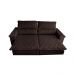 Sofá Retrátil e Reclinável 2,15m Molas Ensacadas Cama inBox Big Home com Bordado 3D Linho Marrom