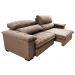 Sofá Retrátil e Reclinável 2,15m Molas Ensacadas Cama inBox Big Home com Bordado 3D Velusoft Castor