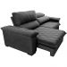 Sofá Retrátil e Reclinável 2,15m Molas Ensacadas Cama inBox Big Home com Bordado 3D Velusoft Cinza