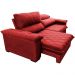 Sofá Retrátil e Reclinável 2,15m Molas Ensacadas Cama inBox Big Home com Bordado Velusoft Vermelho