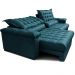 Sofá Retrátil e Reclinável 2,15m Molas Ensacadas Cama inBox Big Space com Bordado 3D Velusoft Petróleo