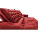 Sofá Retrátil e Reclinável 2,15m Molas Ensacadas Cama inBox Big Space com Bordado Velusoft Vermelho