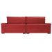 Sofá Retrátil e Reclinável 2,15m Molas Ensacadas Cama inBox Big Space com Bordado Velusoft Vermelho