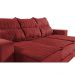 Sofá Retrátil e Reclinável 2,25m Cama inBox Canadá com Molas Velusoft Vermelho