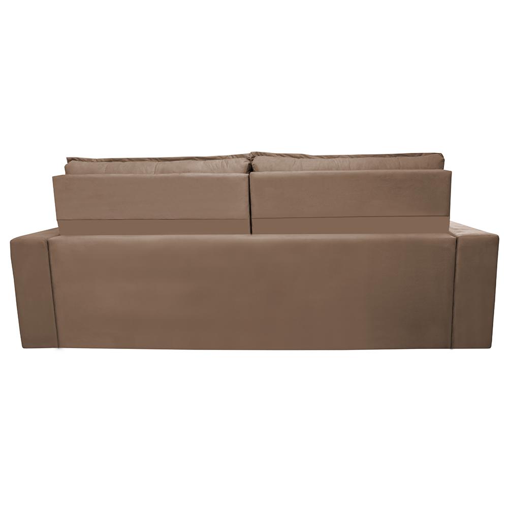 Sofá Retrátil e Reclinável 2,30m Cama inBox Charm Velusoft Castor