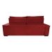 Sofá Retrátil e Reclinável 2,30m Cama inBox Flórida com Molas e Bordado 3D Velusoft Vermelho