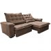 Sofá Retrátil e Reclinável 2,35m Cama inBox Big Fresh com SoftGel D40 Velupluma Castor