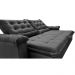 Sofá Retrátil e Reclinável 2,35m Cama inBox Big Fresh com SoftGel D40 Velupluma Cinza