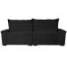 Sofá Retrátil e Reclinável 2,35m Cama inBox Big Fresh com SoftGel D40 Velupluma Preto