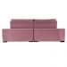 Sofá Retrátil e Reclinável 2,35m Cama inBox Big Puffer com SoftGel D40 Velupluma Rose