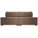 Sofá Retrátil e Reclinável 2,35m Cama inBox Big Star com SoftGel D40 Velupluma Castor