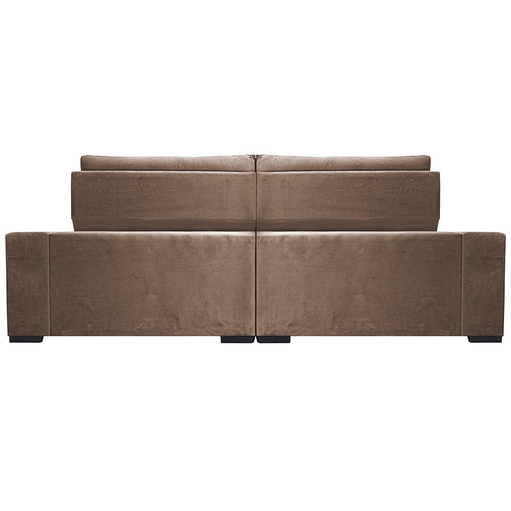 Sofá Retrátil e Reclinável 2,35m Cama inBox Big Star com SoftGel D40 Velupluma Castor