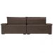Sofá Retrátil e Reclinável 2,35m Molas Ensacadas Cama inBox Big Space com Bordado 3D Velusoft Café