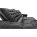 Sofá Retrátil e Reclinável 2,35m Molas Ensacadas Cama inBox Big Space com Bordado 3D Velusoft Cinza