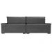 Sofá Retrátil e Reclinável 2,35m Molas Ensacadas Cama inBox Big Space com Bordado 3D Velusoft Cinza