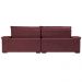 Sofá Retrátil e Reclinável 2,35m Molas Ensacadas Cama inBox Big Space com Bordado 3D Velusoft Vinho