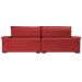 Sofá Retrátil e Reclinável 2,35m Molas Ensacadas Cama inBox Big Space com Bordado Velusoft Vermelho