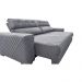 Sofá Retrátil e Reclinável 2,35m Molas Ensacadas Cama inBox Style Thermo Gel Linho Cinza Claro