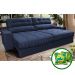 Sofá Retrátil e Reclinável 2,52m Molas Ensacadas Cama inBox Brasil Velusoft Azul