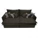 Sofá Retrátil e Reclinável 2,52m com Molas Ensacadas Cama Inbox Supreme Tecido Suede Velusoft Café