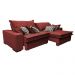 Sofá Retrátil e Reclinável 2,52m com Molas Ensacadas Cama Inbox Supreme Tecido Suede Velusoft Vermelho