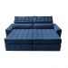 Sofá Retrátil e Reclinável 2,55m Cama inBox Big Puffer com SoftGel D40 Velupluma Azul