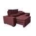 Sofá Retrátil e Reclinável 2,55m Cama inBox Big Puffer com SoftGel D40 Velupluma Vinho