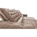 Sofá Retrátil e Reclinável 2,55m Molas Ensacadas Cama inBox Big Space com Bordado 3D Velusoft Bege