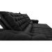 Sofá Retrátil e Reclinável 2,55m Molas Ensacadas Cama inBox Big Space com Bordado 3D Velusoft Preto
