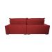 Sofá Retrátil e Reclinável 2,55m Molas Ensacadas Cama inBox Spazus com Bordado 3D Velusoft Vermelho