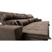Sofá Retrátil e Reclinável 2,72m Luxos Cama inBox Velusoft Café