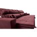 Sofá Retrátil e Reclinável 2,72m Luxos Cama inBox Velusoft Vinho