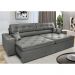 Sofá Retrátil e Reclinável 2,72m com Molas Cama inBox Estilo Suede Velusoft Cinza