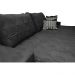 Sofá Retrátil e Reclinável 2,72m com Molas Ensacadas Cama Inbox Supreme Tecido Suede Velusoft Preto
