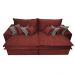 Sofá Retrátil e Reclinável 2,72m com Molas Ensacadas Cama Inbox Supreme Tecido Suede Velusoft Vermelho