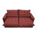 Sofá Retrátil e Reclinável 2,72m com Molas Ensacadas Cama inBox Soft Tecido Suede Vermelho