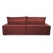 Sofá Retrátil e Reclinável 2,72m com Molas Ensacadas Cama inBox Soft Tecido Suede Vermelho