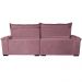 Sofá Retrátil e Reclinável 2,75m Cama inBox Big Fresh com SoftGel D40 Velupluma Rose