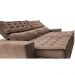 Sofá Retrátil e Reclinável 2,75m Cama inBox Big Puffer com SoftGel D40 Velupluma Castor