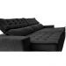 Sofá Retrátil e Reclinável 2,75m Cama inBox Big Puffer com SoftGel D40 Velupluma Preto